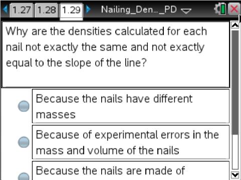 53 Nailing Density (PD) Name Student Activity Class Move to