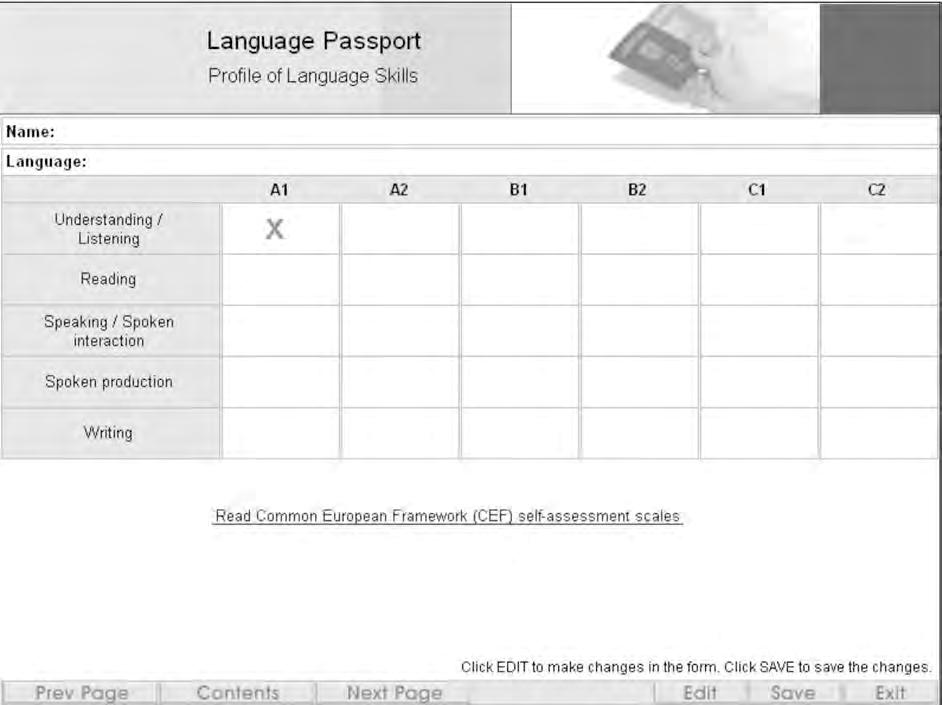 DiLaPort has three components: A Language Passport revealing the person s "linguistic