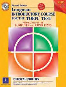 Longman Courses for the TOEFL Test Preparation for the Computer and Paper Tests Deborah Phillips Intermediate Advanced www.longman.