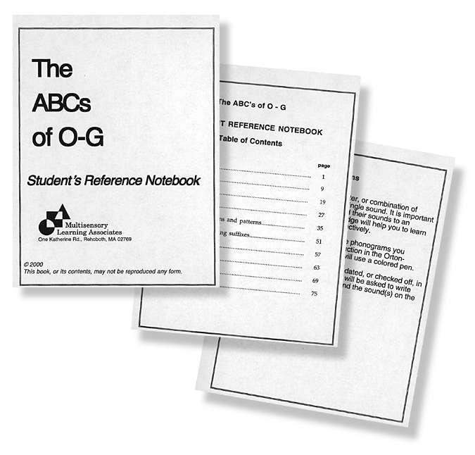 Multisensory Learning Associates The ABCs of O-G The Flynn System by Emi Flynn Lesson Plans for Teaching The Orton-Gillingham Approach in Reading and Spelling 1001 The ABCs of O-G $77.