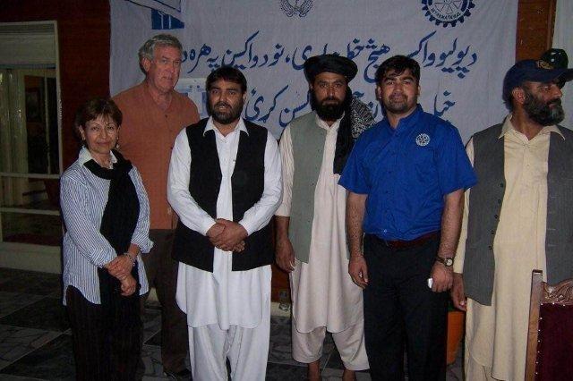 The gentleman in the middle of this picture is Abdul Wakil, a local moderate Taliban leader.
