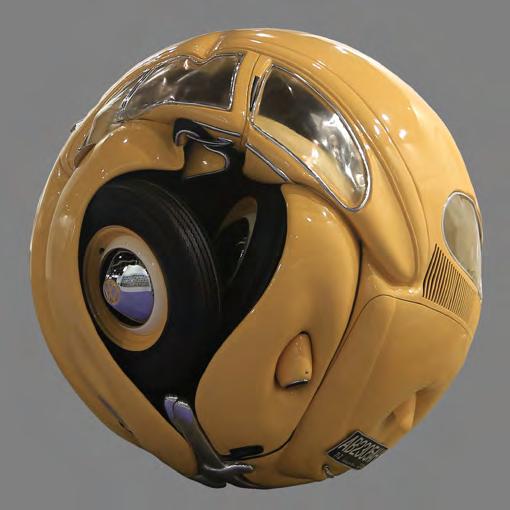Ichwan Noor, Beetle Sphere, 2013, Aluminium & Original VW