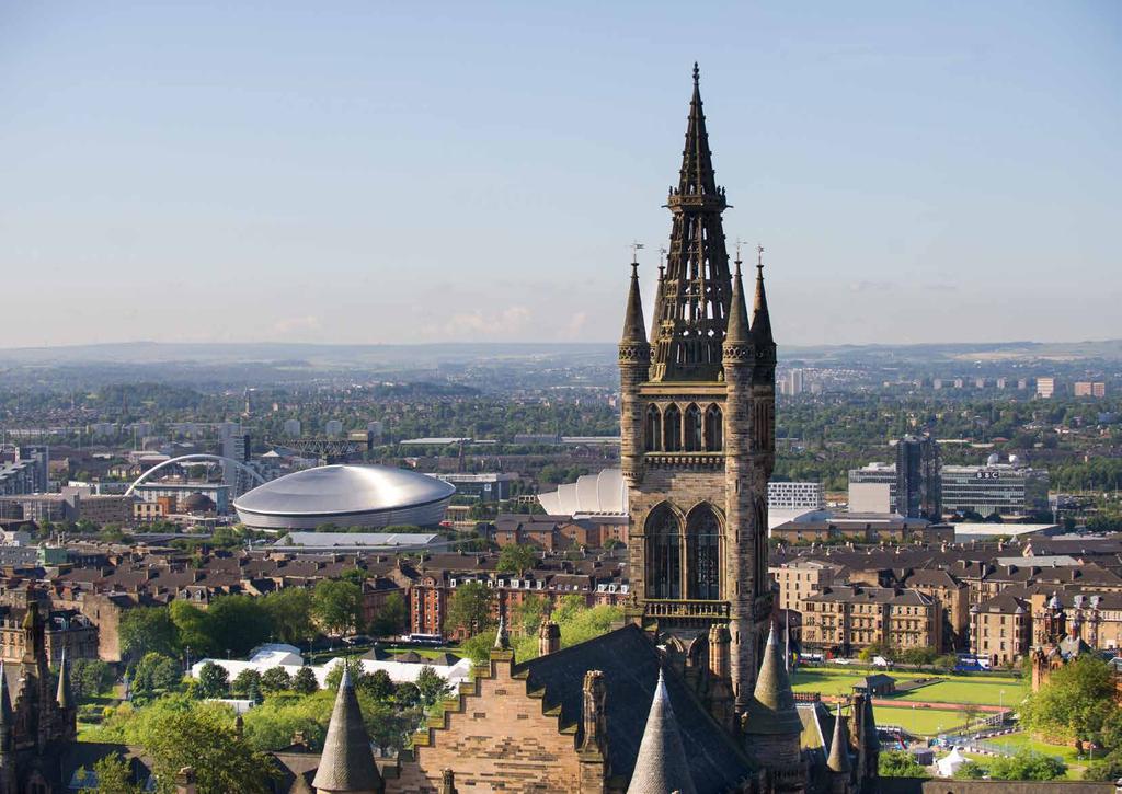 THE UNIVERSITY OF GLASGOW The University of Glasgow is ranked 63rd in the world* and is one of the UK s oldest institutions of learning, recognised internationally for its groundbreaking work.