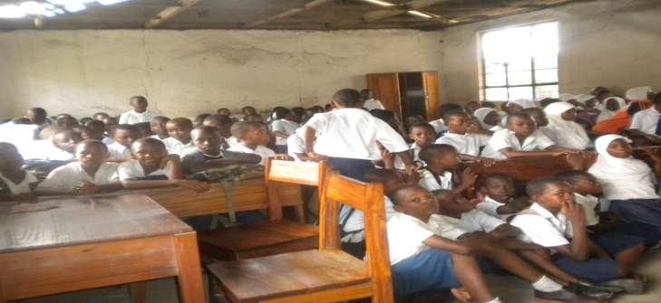 adequate desks although there was overcrowding in Std VII at Marangu Mazoezi Primary School.