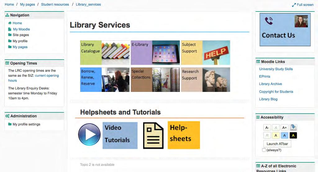 Learning Resource Centre There is a wealth of resources available to support your learning.