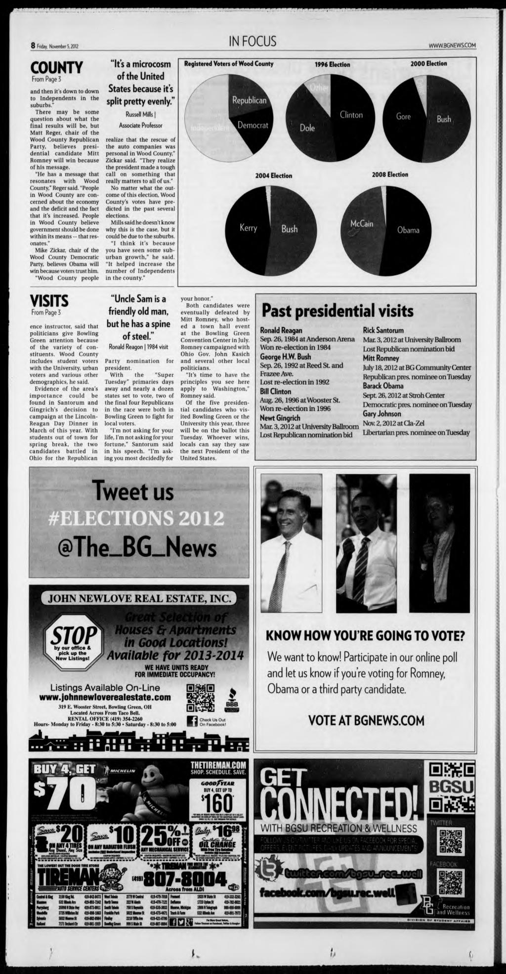8 Friday. November 5,2012 FOCUS WWW.8GNEWS.COM COUNTY From Page 3 and then it's down to down to Independents in the suburbs.