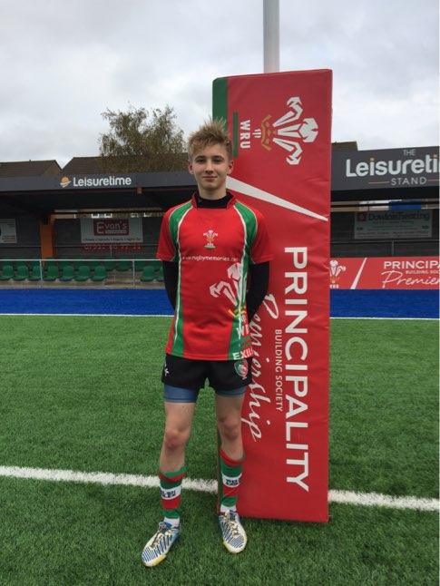 student at Bourne Grammar School, also represented the Welsh Exiles in two tournaments.
