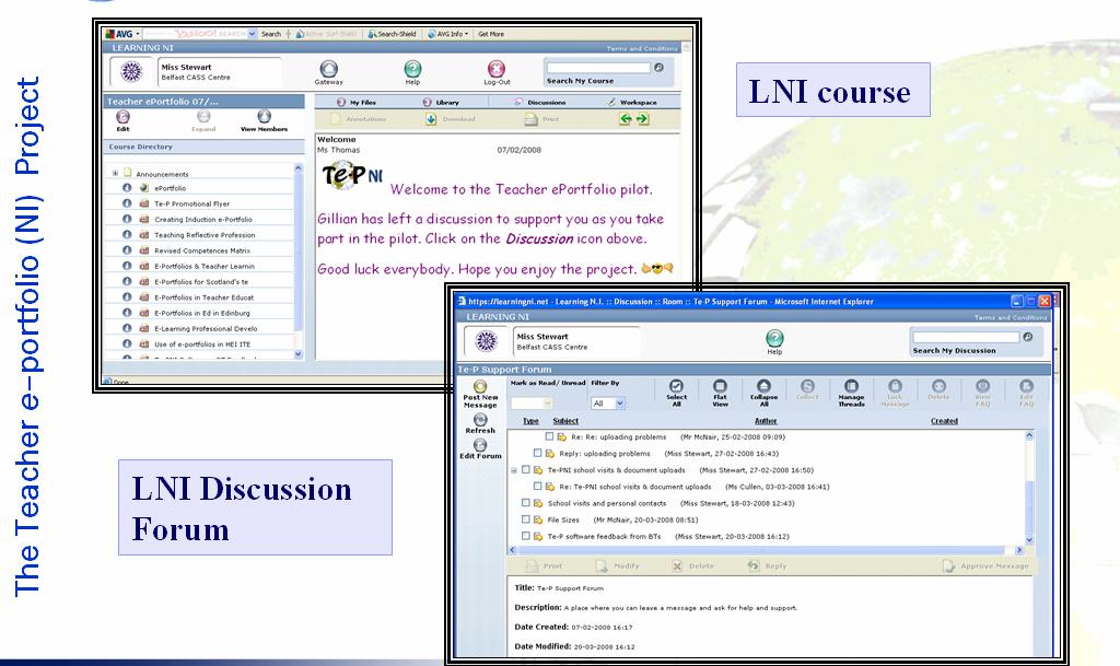 The centre-based training programme was supplemented by a programme of school support visits and a dedicated online course and discussion forum on the LNI network, requested by several BTs at the end