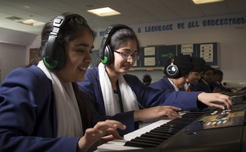 Music All year 7 students have a music lesson twice a week for 45 minutes.