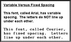 .2. Variations of justification Choose a font that is clear and easily readable such as Arial, Helvetica, or Times New Roman.