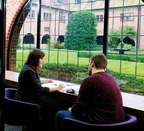 Following a complete refurbishment in summer 2012, the Sheppard-Worlock Library now includes more relaxed spaces for students to study, as well as