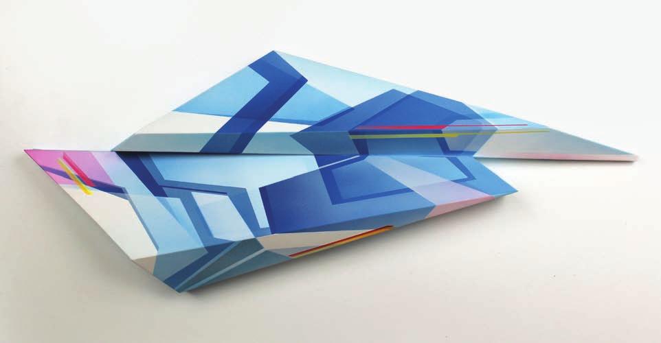 Protoform Blue Gray 15" x 39" x 4" ( 38cm x 99cm x 10cm) acrylic on canvas Page 16: Process Images Sketches, paper models,