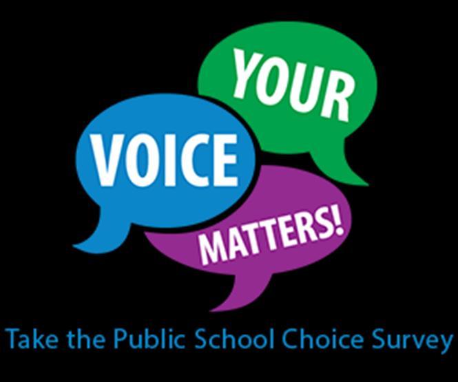 Starting point for more engagement over the next several months Community Engagement The district has just released the 2014 Public School Choice Community Survey, which seeks to understand which