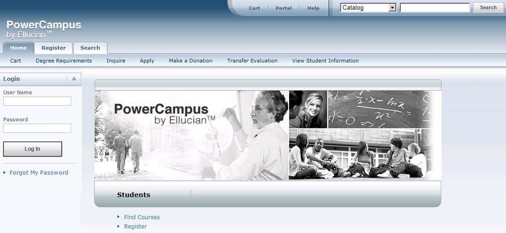 Introduction to PowerCampus Self-Service This user guide focuses on how students can use PowerCampus Self-Service to access and update their information.
