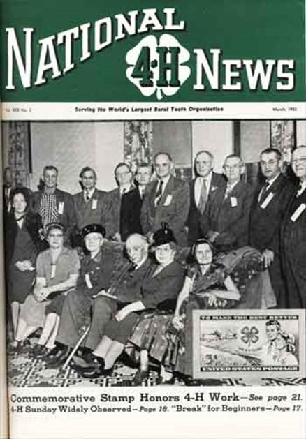 In 1951 it was announced that a stamp would be made celebrating the 50 th anniversary of the beginning of 4-H.