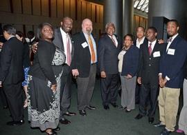 Team SCSU with Isiah Reese (Microsoft) and Congressman Jim Clyburn, participants in the program. Both are graduates of SC State. Dr. Michael Brizek and Dr.
