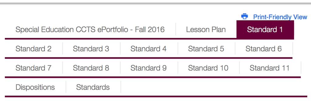 9) When the student s eportfolio opens, you ll see a view that is similar to what you d see if you viewed it from your own personal account.
