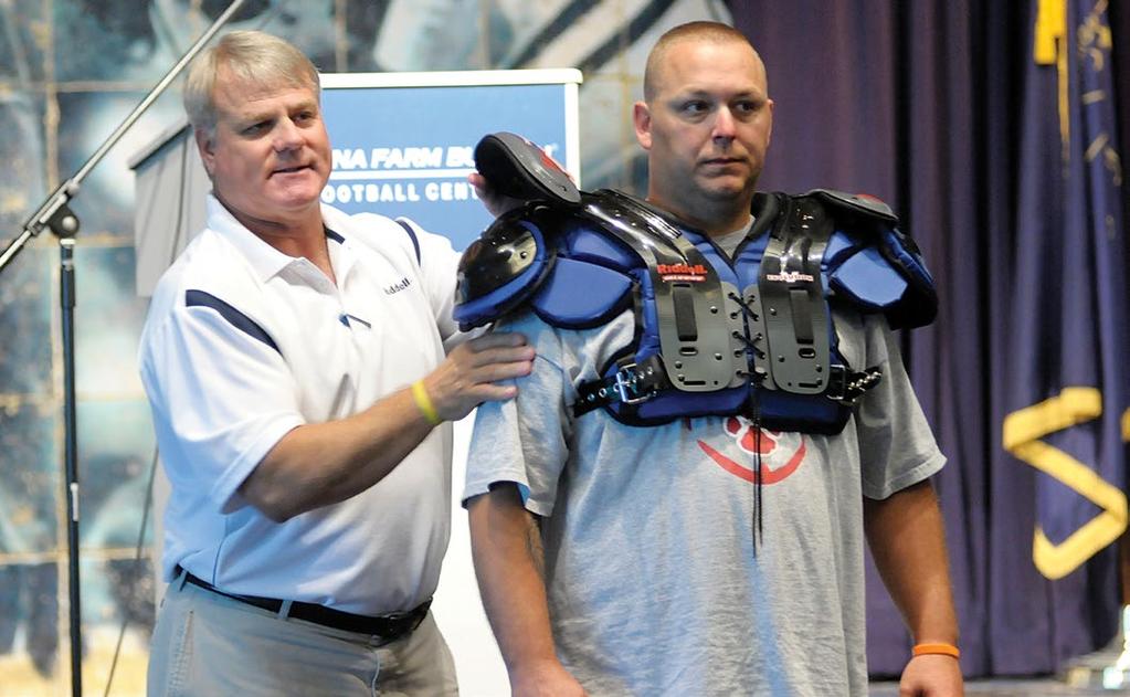 USA Football and Riddell representatives brought proper helmet and shoulder pad fitting to nearly 2,800 leagues in 2013. The best equipment for any athlete is the equipment that fits best.