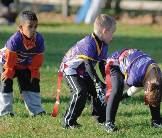 FLAG FOOTBALL ENJOYED BY MILLIONS OF INDIVIDUALS throughout the United States, flag football offers children and adults the