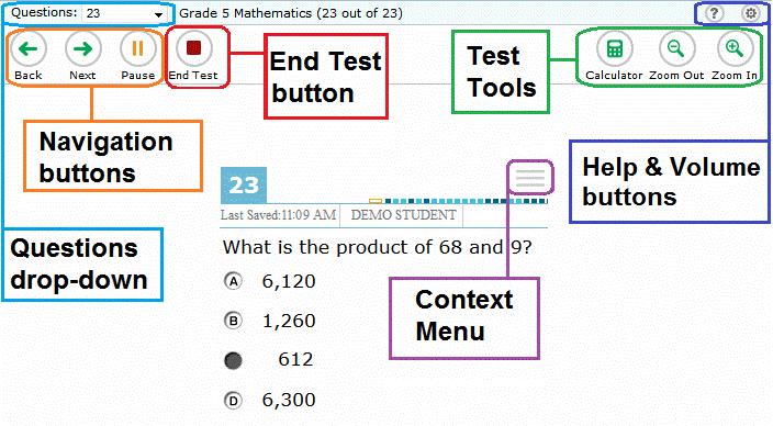 Overview of the Student Testing Site Test Tools This section provides an overview of the Test Delivery System s available tools.