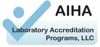 7.2.2 Logo - AIHA-LAP, LLC also maintains an accreditation logo, shown below, that is for use by the organization (AIHA-LAP, LLC) only. 7.2.3 Mark - AIHA-LAP, LLC also maintains a combined mark, shown below, in which its logo and the ILAC mark are used in combination.