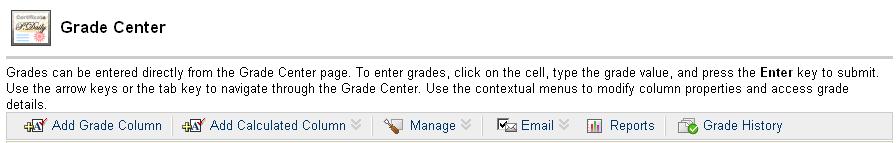 Email from Grade Center