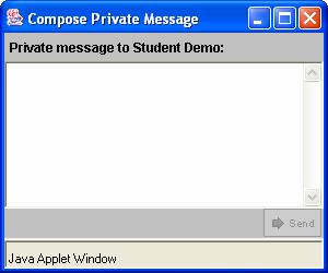 Click Send. Messages will appear in the chat space above the Compose field. 72.