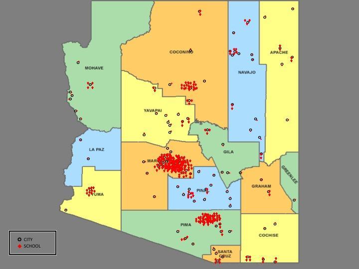 Arizona Cities and Schools Impacted Yavapai