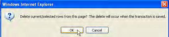 Step d) A message will appear to confirm the deletion. Click OK.