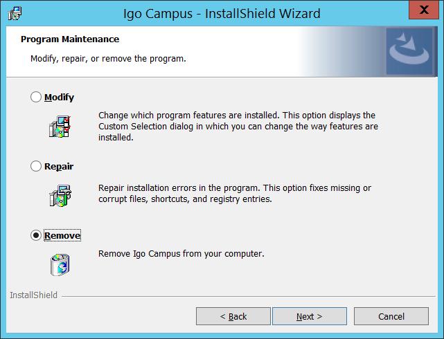 (3)Uninstallation Guidance Double click the installer, popups the following window if