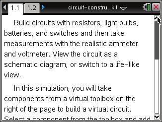 Circuit Construction Kit Name: Middle Grades Student Activity Class: 1-15 Open the TI-Nspire document Circuit Construction Kit.tns.