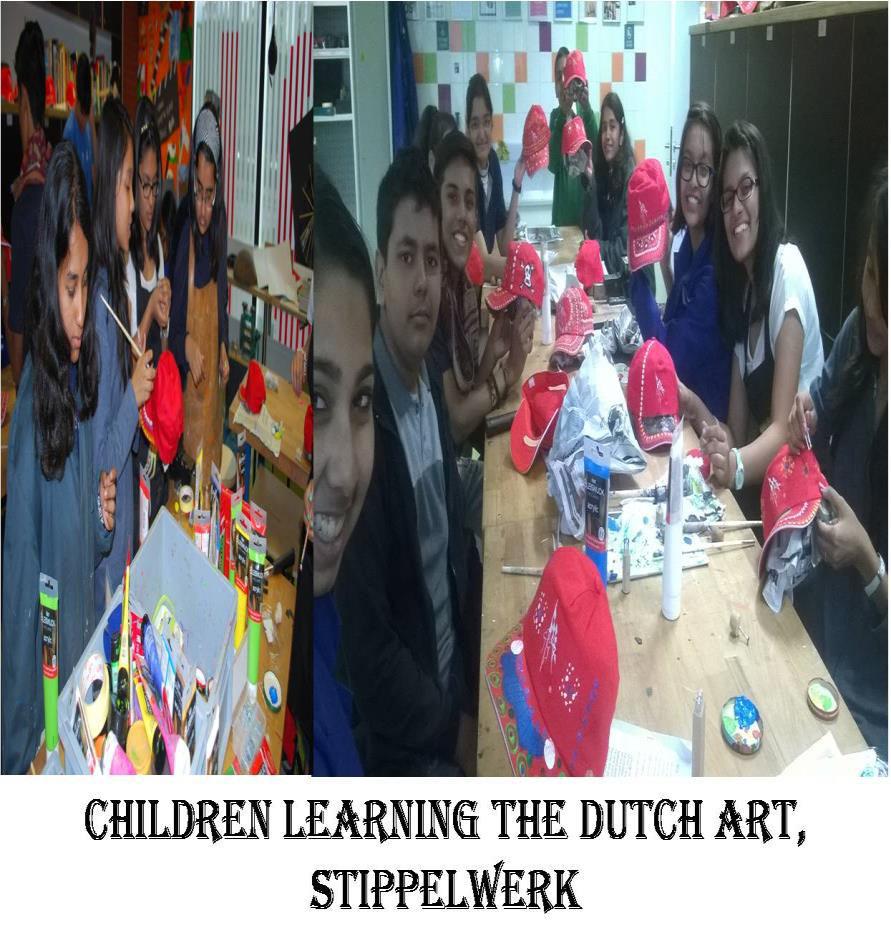 Indian Textile Art & Dutch stippelwerk An activity was conducted on Block Printing an
