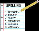 Spelling Spelling/Vocabulary content/reading level