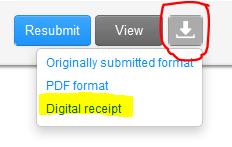 If you don t print out the e-mail you can always print out a receipt for upload from within the system.