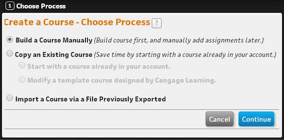 Managing Courses These types of courses are already populated with assignments. After the course is created you can add additional assignments and modify the existing assignments as needed.