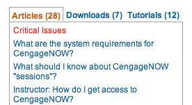 Accessing Cengage Technical Support Action: To contact Cengage Learning Technical Support 3 (Optional) If you have no open cases, click Select Product or Learning Tool and use the Select a product