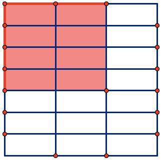 The result of the multiplication should be the area of the rectangle with on one side and on the other. What is that area? Think/Pair/Share.