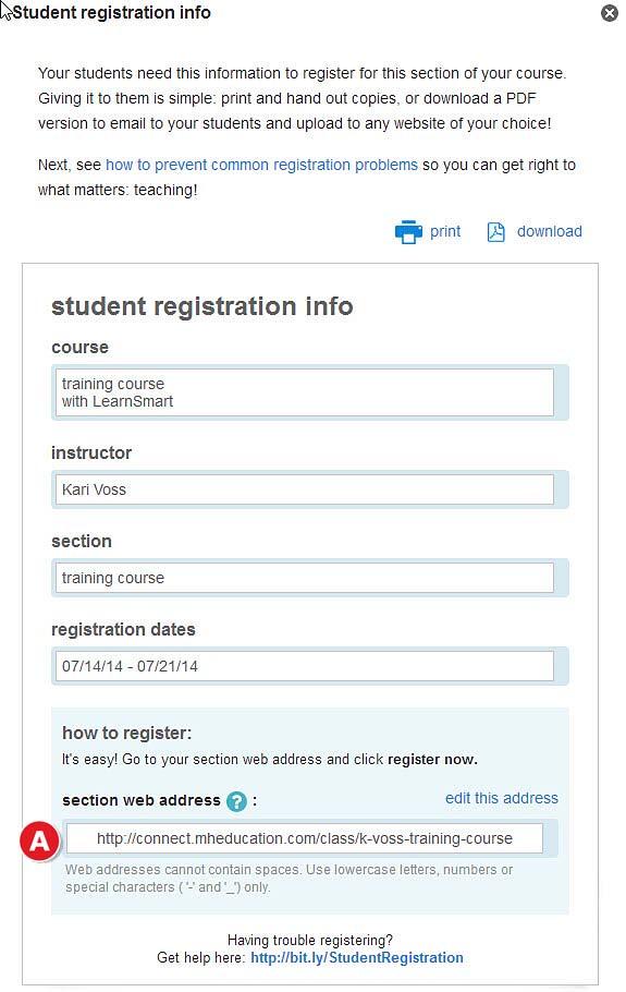 User Tip: If you are using Connect integrated with your campus learning management system, see resources on the Digital Success Academy for student registration via your learning management system