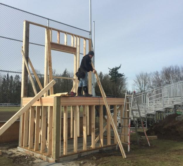 New Press Box Donated for MHS Softball Field Thank you to MHS senior, Brenten Fox and his father, Scott for their