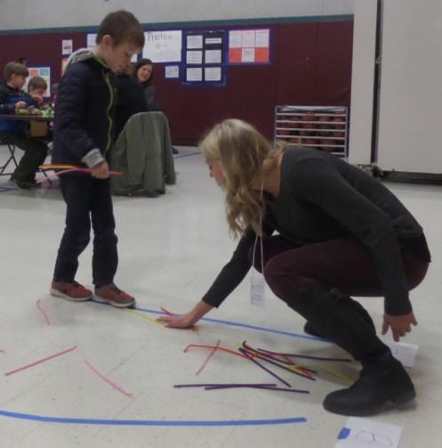 The WWU students prepared activities which highlighted a variety of concepts including fractions, measurement, money,
