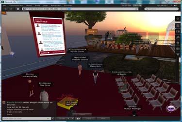 It currently runs in Second Life, and will soon be ported to OpenSim. It works with Moodle 1.9.x. In Moodle 2.