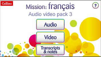 Audio, Video and Assessment Pack Connect 8 Bring your French lessons to life with engaging, interactive resources delivered on our brand new platform, Collins Connect.