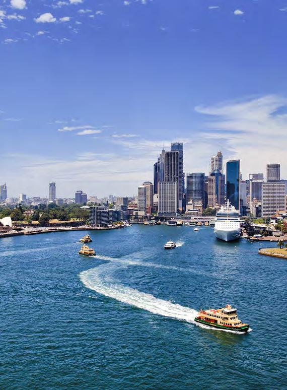 THE ECONOMIC POWERHOUSE OF AUSTRALIA, WHERE WORLD-FAMOUS ICONS CAN BE EXPLORED ALONG THE SHORE OF A STUNNING NATURAL HARBOUR.