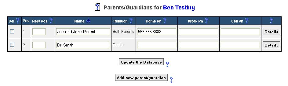 Parent & Non-Parent Information Enter Parent and Non-Parent information on the PARENT INFO tab.