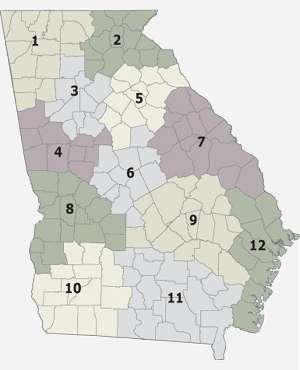 Map: Service Delivery Regions Regional Georgia Map Downloaded from http://www.georgia.