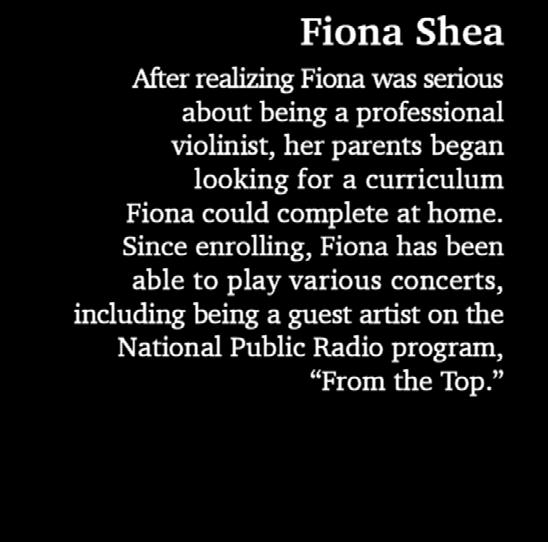 7 Fiona Shea After realizing Fiona was serious about being a professional violinist, her parents began looking