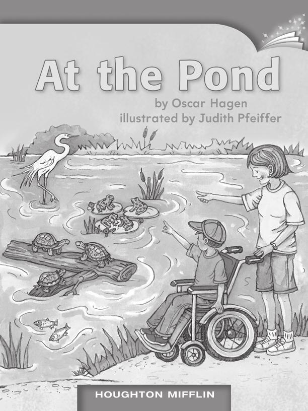 LESSON 14 TEACHER S GUIDE by Oscar Hagen Fountas-Pinnell Level A Realistic Fiction Selection Summary A boy and his mom visit a pond and see and count a bird, fish, turtles, and frogs.