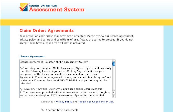 activation to proceed. o This email must be typed exactly as it appears in the email.