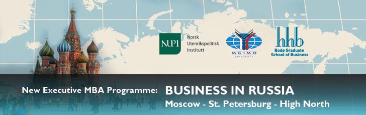 Education Executive MBA: Business in the High North Russia (together with