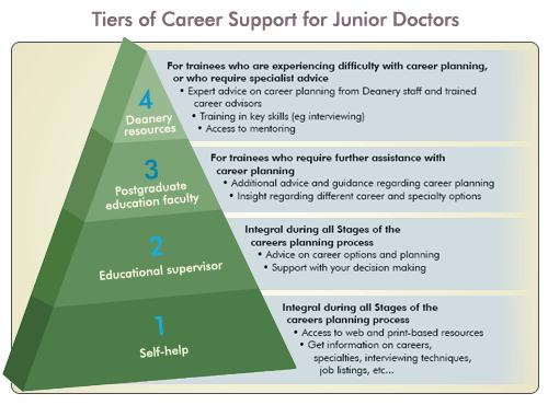 A study of medical students and junior doctors carried out in 2003 found that the most frequent source of career advice was senior doctors (Jackson et al., 2003).
